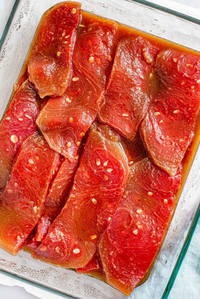 Watermelon "Tuna" Steaks To Blow Your Mind! • Tasty Thrifty Timely