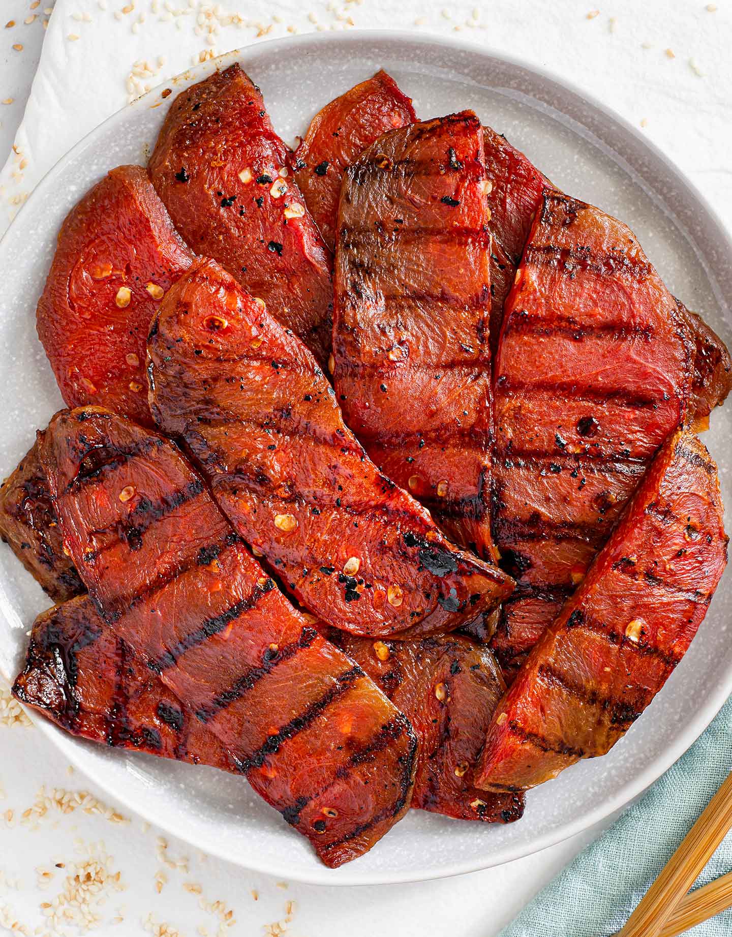 Watermelon "Tuna" Steaks To Blow Your Mind! • Tasty Thrifty Timely