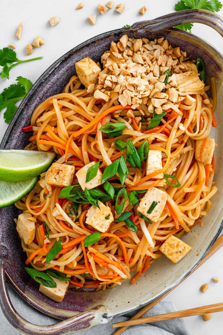 Homemade Vegan Pad Thai You Need To Try • Tasty Thrifty Timely