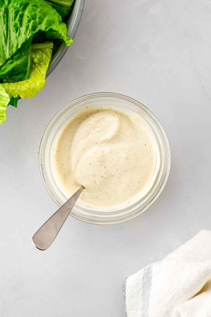 Zingy Vegan Caesar Dressing Better Than Store-Bought • Tasty Thrifty Timely