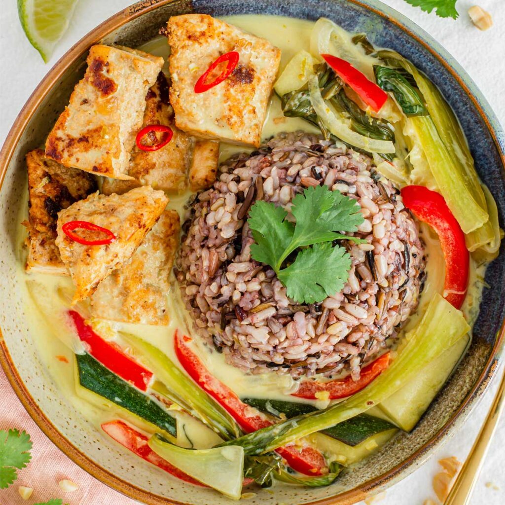Coconut Lime Tofu An Easy Thai Inspired Meal • Tasty Thrifty Timely