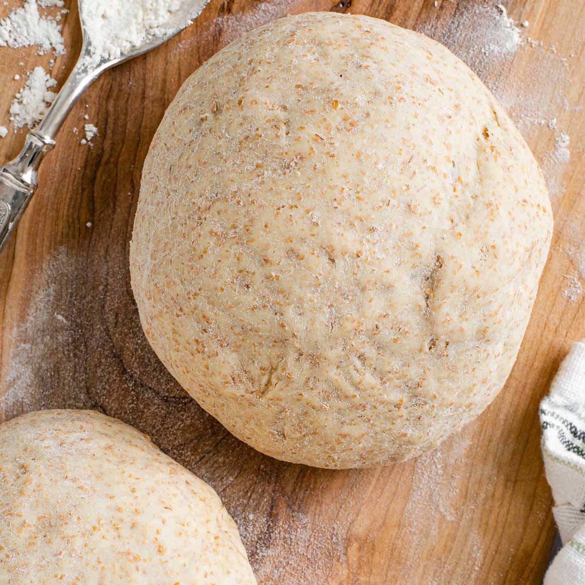 Easy Thin Crust Pizza Dough With Whole Wheat Flour • Tasty Thrifty Timely