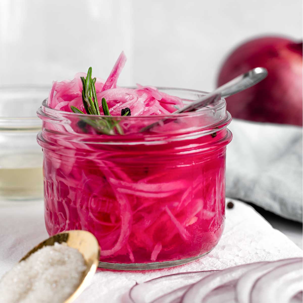 Easy Pickled Red Onions - Made with Just 3 Ingredients!