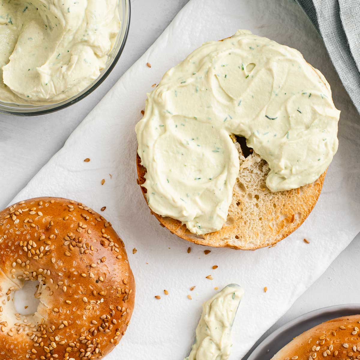 Vegan Cream Cheese With Dill Spread - So Easy • Tasty Thrifty Timely