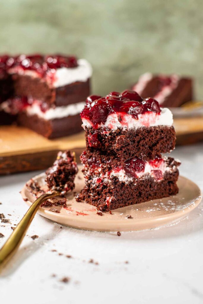 Vegan Black Forest Cake To Impress • Tasty Thrifty Timely