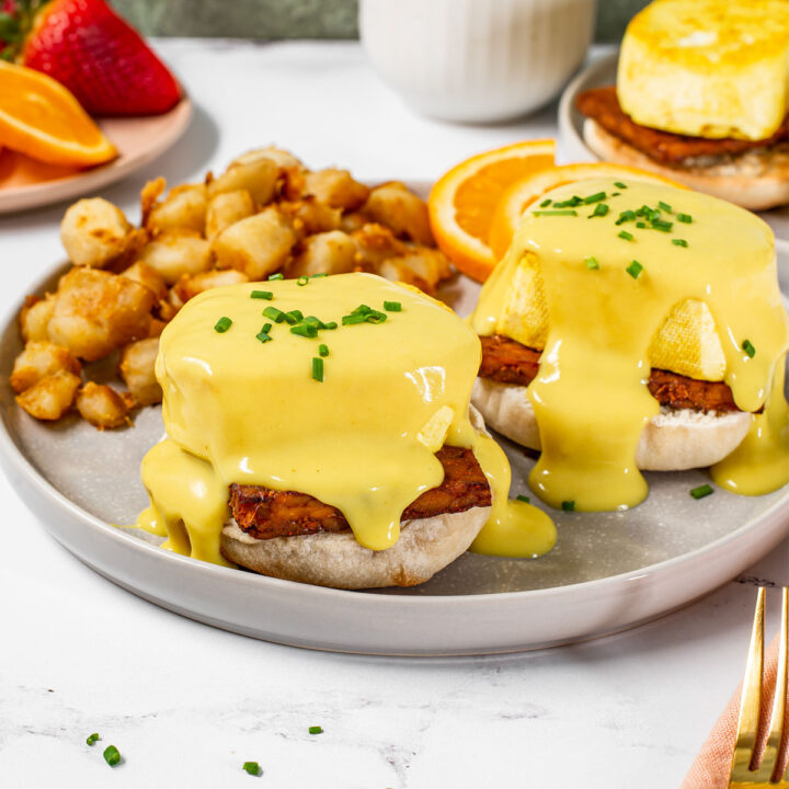 The Best Vegan Eggs Benedict • Tasty Thrifty Timely