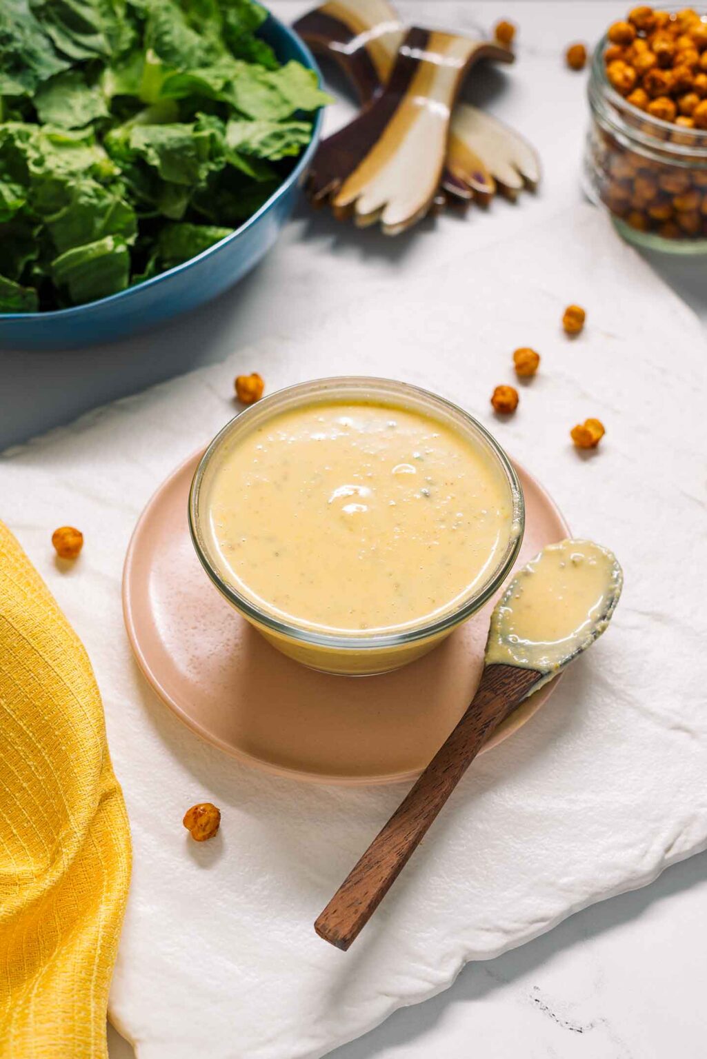 Easy Vegan Caesar Dressing (No Blender Needed) • Tasty Thrifty Timely