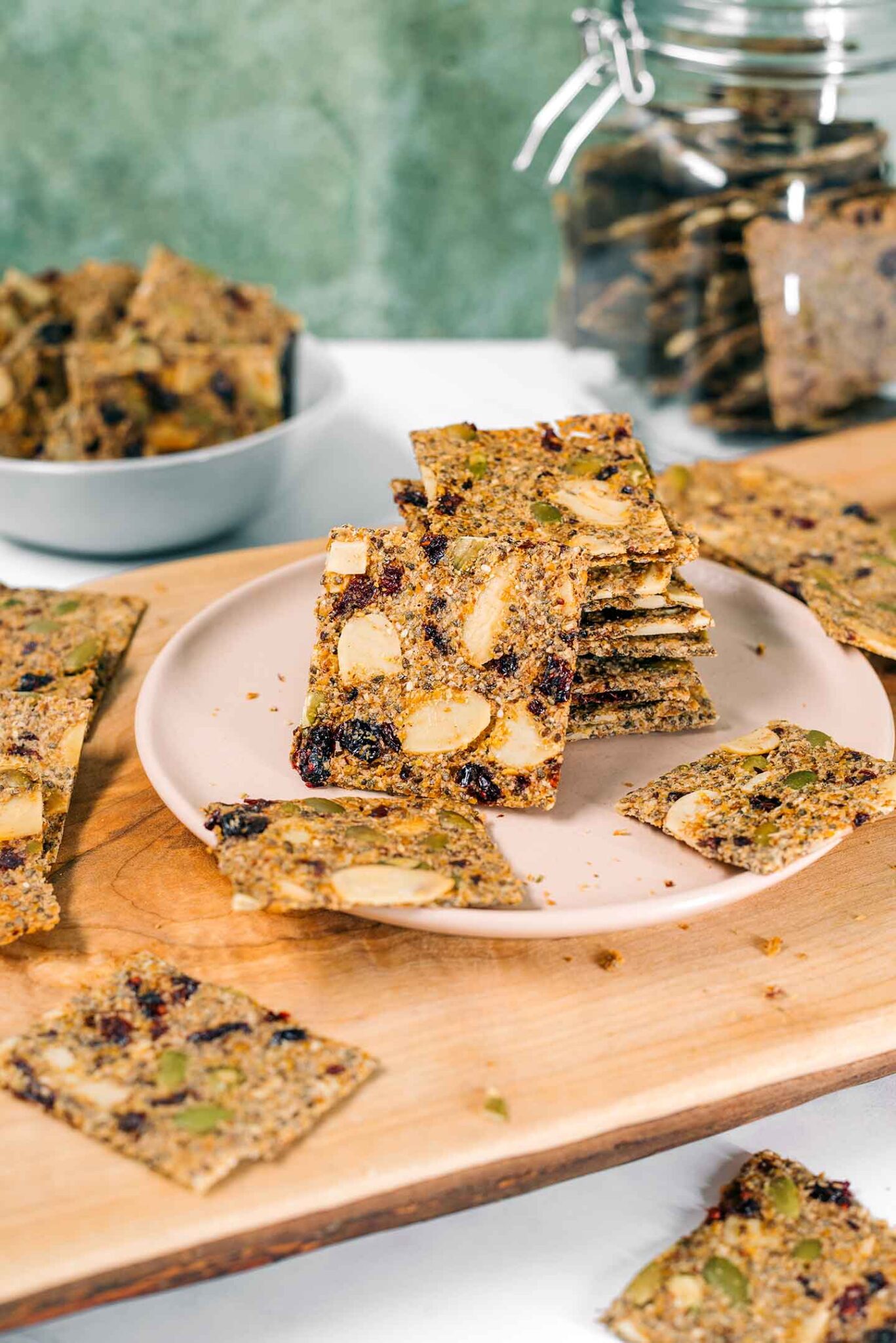 GlutenFree Holiday Seed Cracker Recipe • Tasty Thrifty Timely